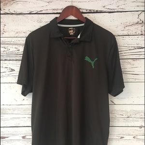 Men’s black puma golf shirt